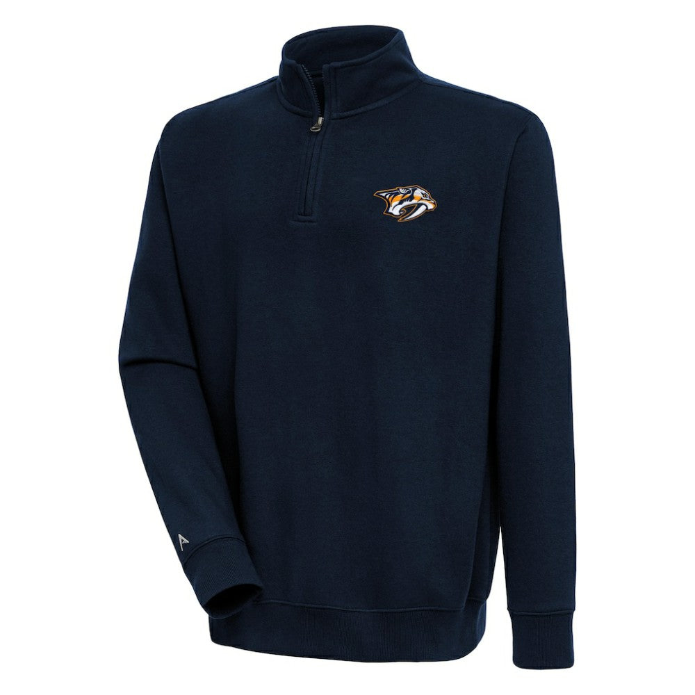 Nashville Predators Antigua Victory Quarter-Zip Pullover Top -  NHL Pullover