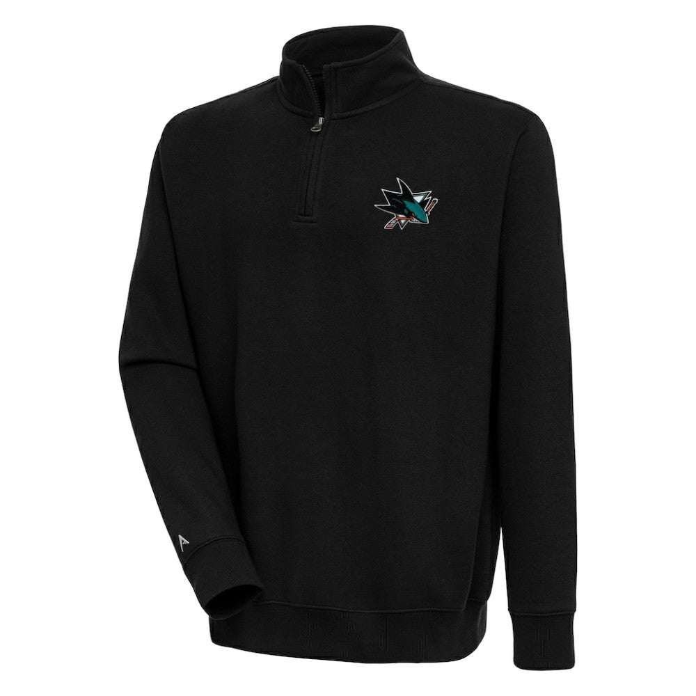 San Jose Sharks Antigua Victory Quarter-Zip Pullover Top -  NHL Pullover