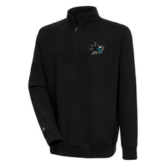 San Jose Sharks Antigua Victory Quarter-Zip Pullover Top -  NHL Pullover