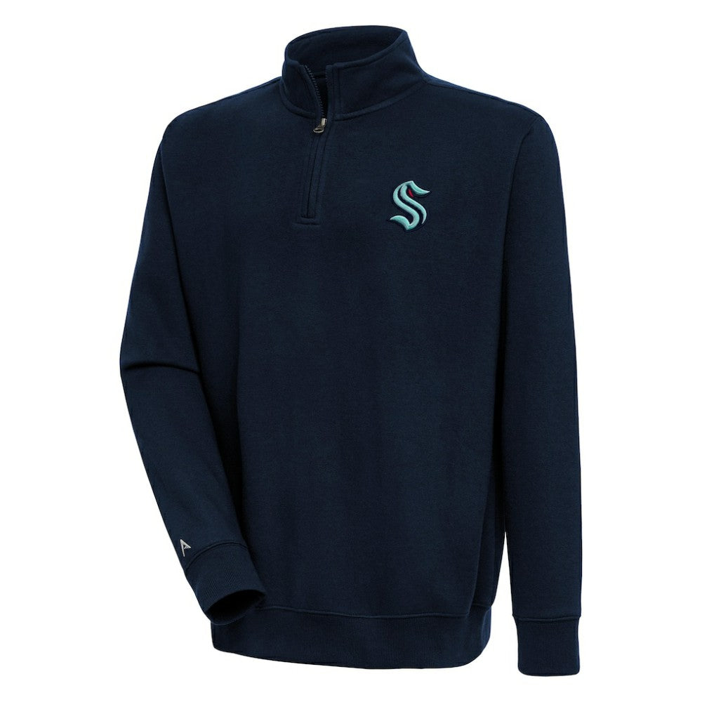 Seattle Kraken Antigua Victory Quarter-Zip Pullover Top -  NHL Pullover
