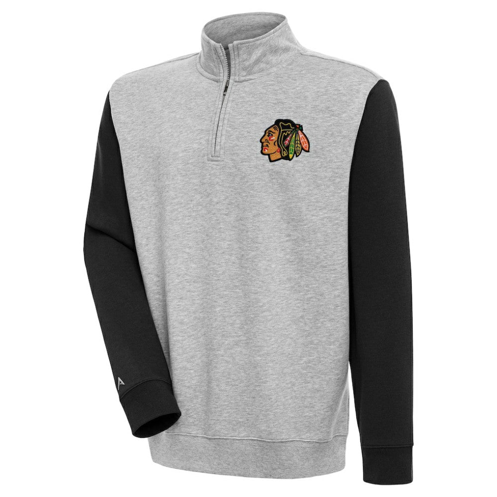 Chicago Blackhawks Antigua Victory Colorblock Quarter-Zip Pullover Top -  NHL Pullover