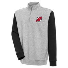 New Jersey Devils Antigua Victory Colorblock Quarter-Zip Pullover Top -  NHL Jerseys