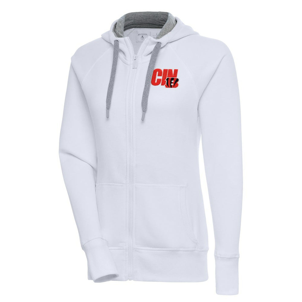 Cincinnati Bengals Antigua Women's Victory Full-Zip Hoodie | NFL Online
