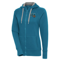 Jacksonville Jaguars Antigua Women's Victory Full-Zip Hoodie | NFL Hot