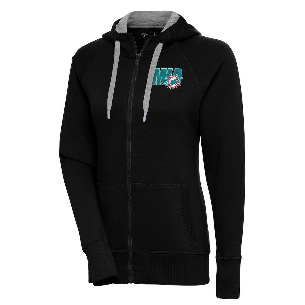 Miami Dolphins Antigua Women's Victory Full-Zip Hoodie | NFL On sale