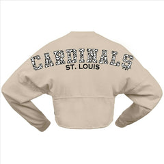 St. Louis Cardinals Fanatics Women's Long Sleeve Cropped Jersey T-Shirt - MLB Jerseys