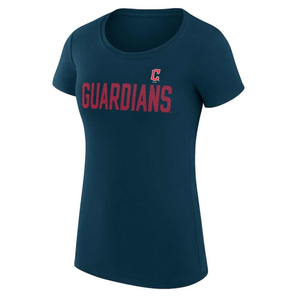 Cleveland Guardians G-III 4Her by Carl Banks Women's Super-Slim Fit Lightweight Dot Print T-Shirt - MLB T-shirts