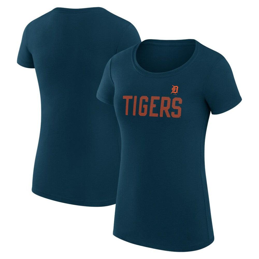 Detroit Tigers G-III 4Her by Carl Banks Women's Super-Slim Fit Lightweight Dot Print T-Shirt - MLB T-shirts