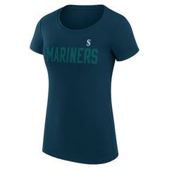 Seattle Mariners G-III 4Her by Carl Banks Women's Super-Slim Fit Lightweight Dot Print T-Shirt - MLB T-shirts