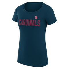St. Louis Cardinals G-III 4Her by Carl Banks Women's Super-Slim Fit Lightweight Dot Print T-Shirt - MLB T-shirts