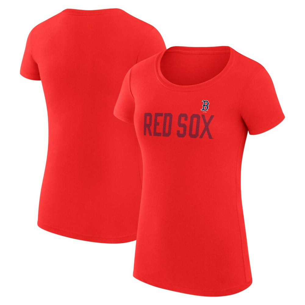 Boston Red Sox G-III 4Her by Carl Banks Women's Super-Slim Fit Lightweight Dot Print T-Shirt - MLB T-shirts