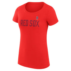 Boston Red Sox G-III 4Her by Carl Banks Women's Super-Slim Fit Lightweight Dot Print T-Shirt - MLB T-shirts