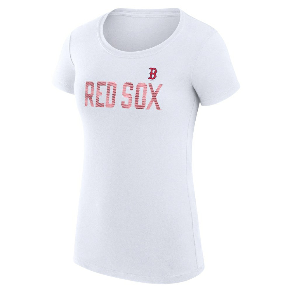Boston Red Sox G-III 4Her by Carl Banks Women's Super-Slim Fit Lightweight Dot Print T-Shirt - MLB T-shirts