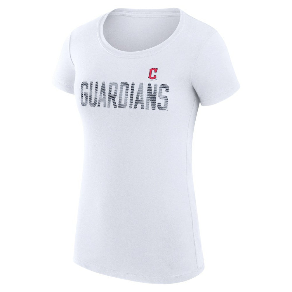 Cleveland Guardians G-III 4Her by Carl Banks Women's Super-Slim Fit Lightweight Dot Print T-Shirt - MLB T-shirts