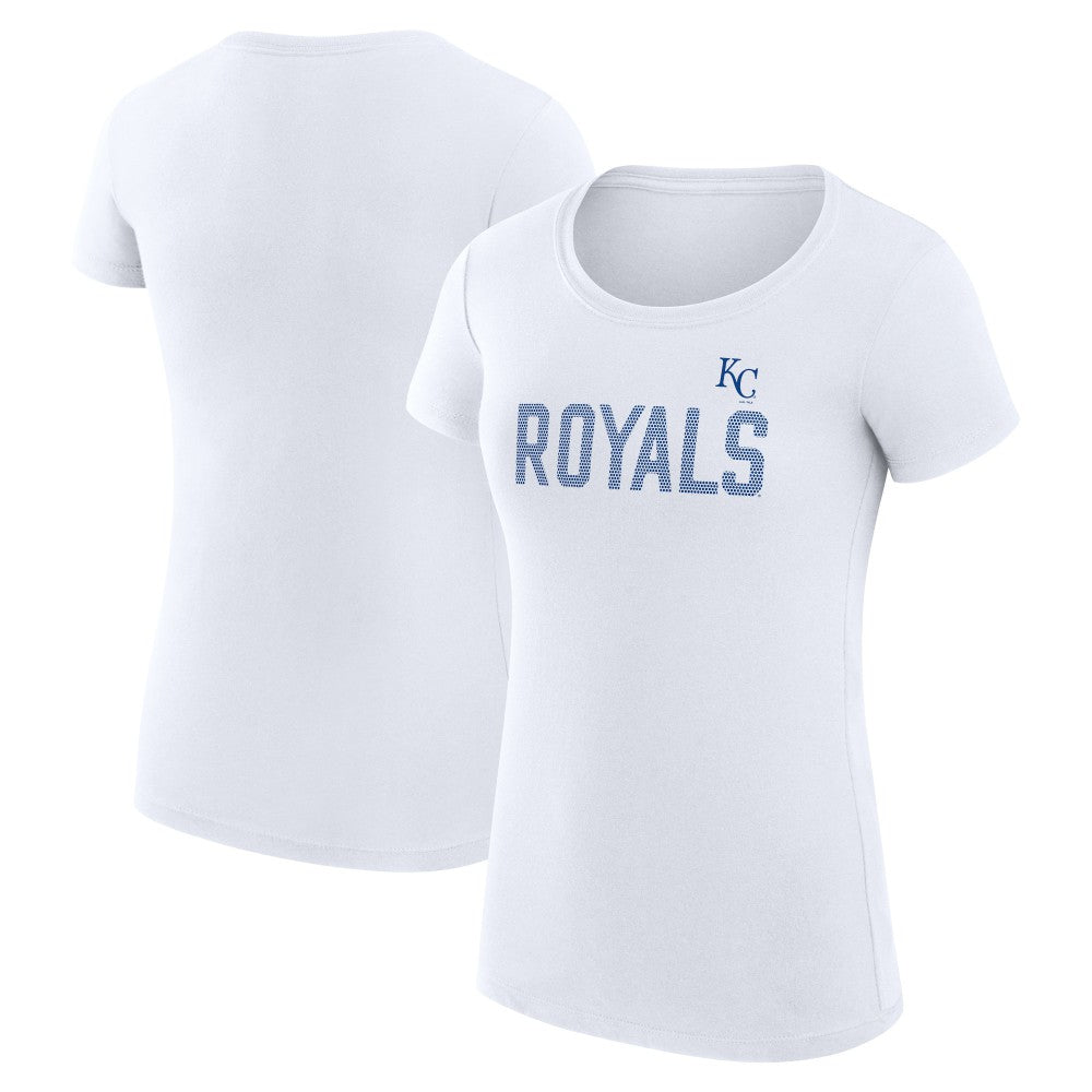 Kansas City Royals G-III 4Her by Carl Banks Women's Super-Slim Fit Lightweight Dot Print T-Shirt - MLB T-shirts