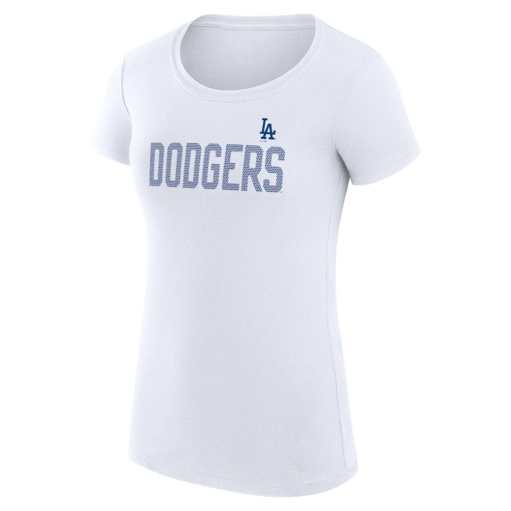 Los Angeles Dodgers G-III 4Her by Carl Banks Women's Super-Slim Fit Lightweight Dot Print T-Shirt - MLB T-shirts