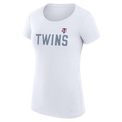 Minnesota Twins G-III 4Her by Carl Banks Women's Super-Slim Fit Lightweight Dot Print T-Shirt - MLB T-shirts