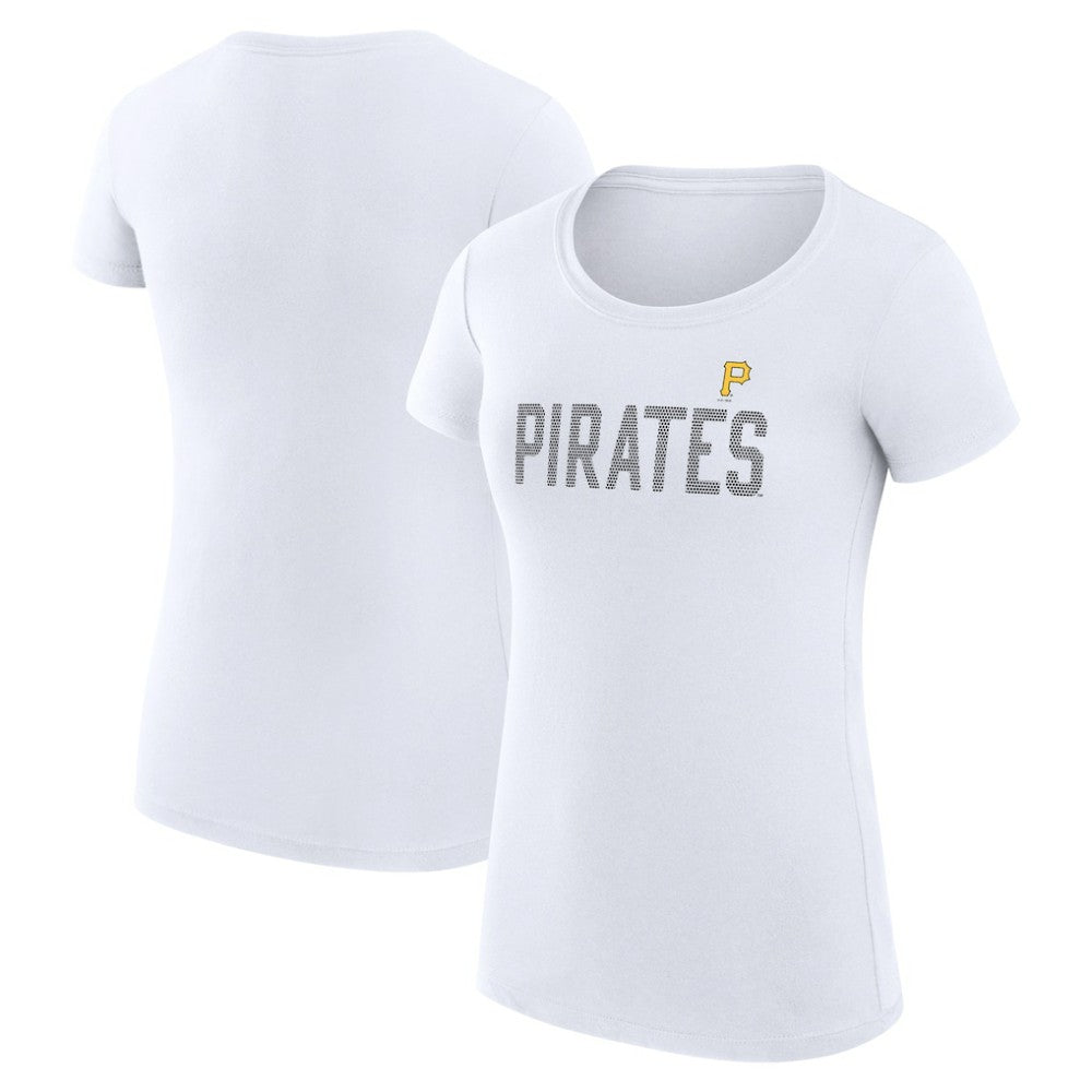 Pittsburgh Pirates G-III 4Her by Carl Banks Women's Super-Slim Fit Lightweight Dot Print T-Shirt - MLB T-shirts