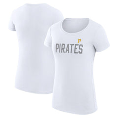 Pittsburgh Pirates G-III 4Her by Carl Banks Women's Super-Slim Fit Lightweight Dot Print T-Shirt - MLB T-shirts