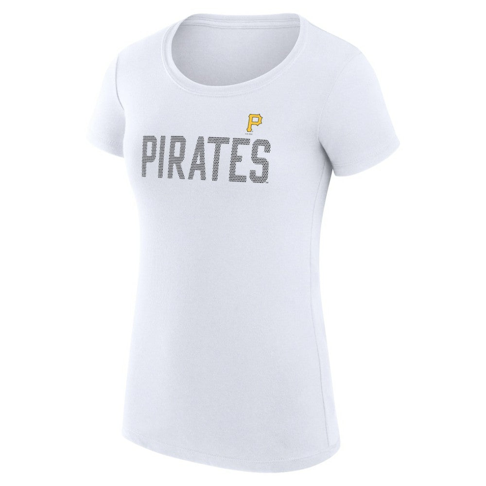 Pittsburgh Pirates G-III 4Her by Carl Banks Women's Super-Slim Fit Lightweight Dot Print T-Shirt - MLB T-shirts