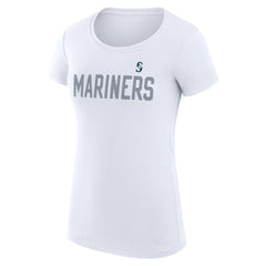 Seattle Mariners G-III 4Her by Carl Banks Women's Super-Slim Fit Lightweight Dot Print T-Shirt - MLB T-shirts