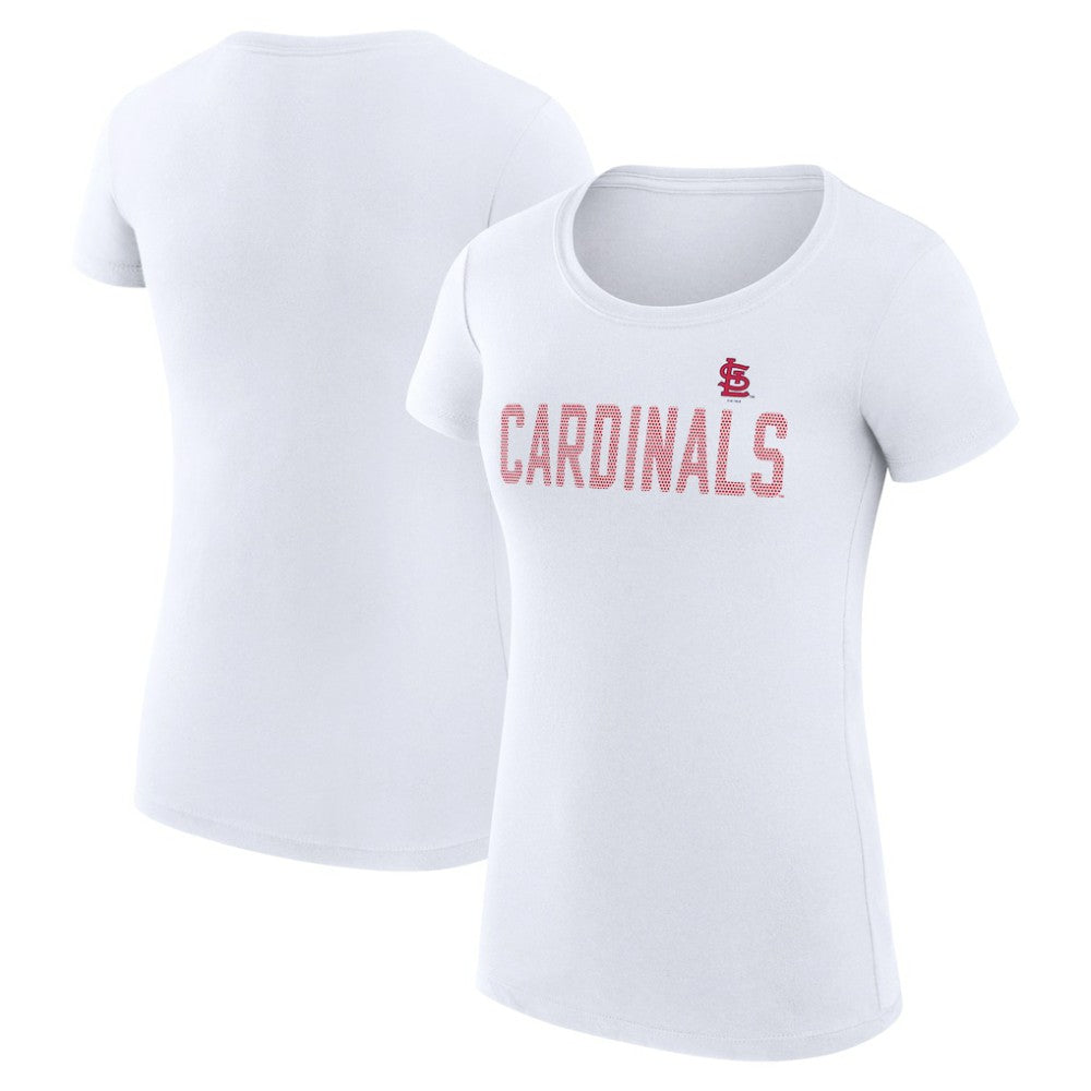 St. Louis Cardinals G-III 4Her by Carl Banks Women's Super-Slim Fit Lightweight Dot Print T-Shirt - MLB T-shirts