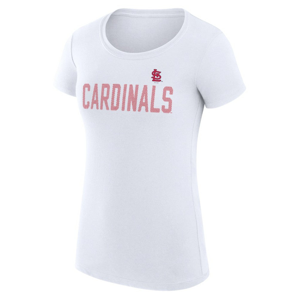 St. Louis Cardinals G-III 4Her by Carl Banks Women's Super-Slim Fit Lightweight Dot Print T-Shirt - MLB T-shirts