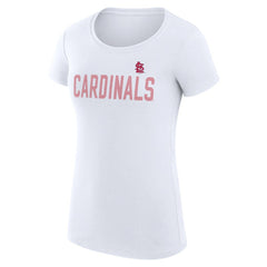 St. Louis Cardinals G-III 4Her by Carl Banks Women's Super-Slim Fit Lightweight Dot Print T-Shirt - MLB T-shirts