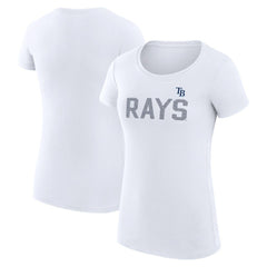 Tampa Bay Rays G-III 4Her by Carl Banks Women's Super-Slim Fit Lightweight Dot Print T-Shirt - MLB T-shirts