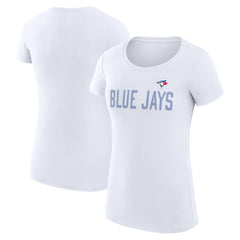 Toronto Blue Jays G-III 4Her by Carl Banks Women's Super-Slim Fit Lightweight Dot Print T-Shirt - MLB T-shirts