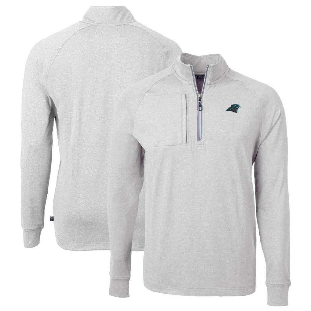 Carolina Panthers Cutter & Buck Big & Tall Adapt Eco Knit Quarter-Zip Pullover Top | NFL Near me
