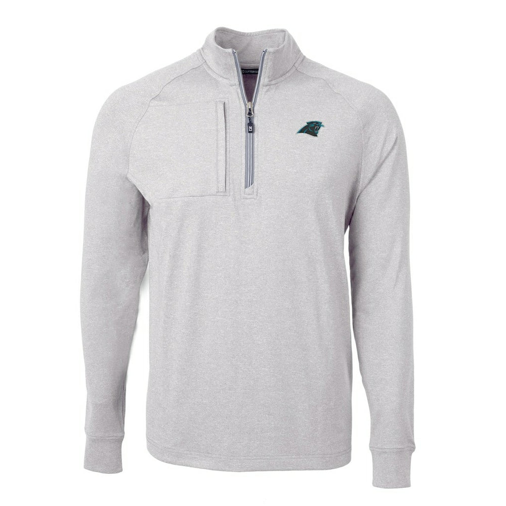 Carolina Panthers Cutter & Buck Big & Tall Adapt Eco Knit Quarter-Zip Pullover Top | NFL Near me