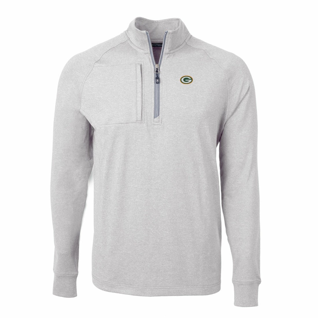 Green Bay Packers Cutter & Buck Big & Tall Adapt Eco Knit Quarter-Zip Pullover Top | NFL Sale