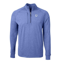 Indianapolis Colts Cutter & Buck Big & Tall Adapt Eco Knit Quarter-Zip Pullover Top | NFL On sale