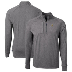 Minnesota Vikings Cutter & Buck Big & Tall Adapt Eco Knit Quarter-Zip Pullover Top | NFL New