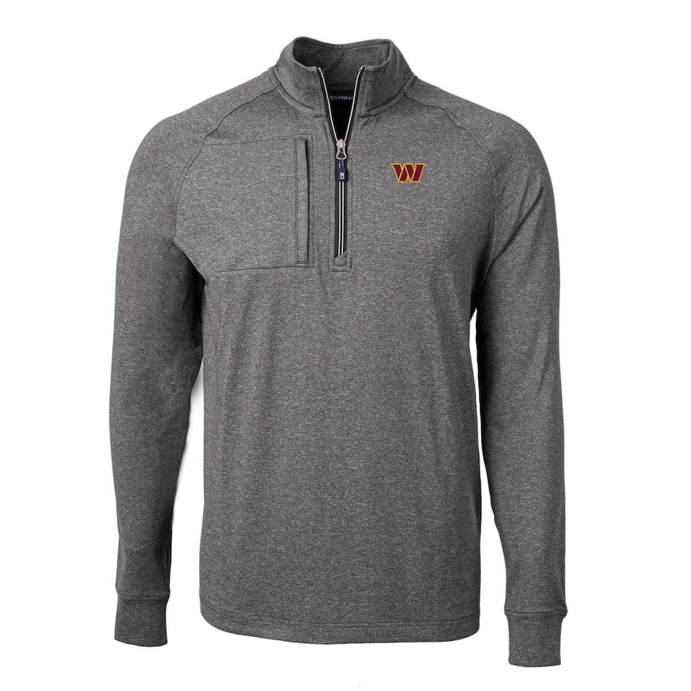 Washington Commanders Cutter & Buck Big & Tall Adapt Eco Knit Quarter-Zip Pullover Top | NFL Outlet