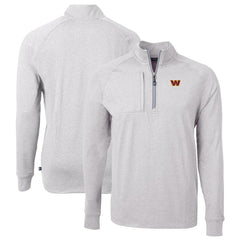 Washington Commanders Cutter & Buck Big & Tall Adapt Eco Knit Quarter-Zip Pullover Top | NFL On sale