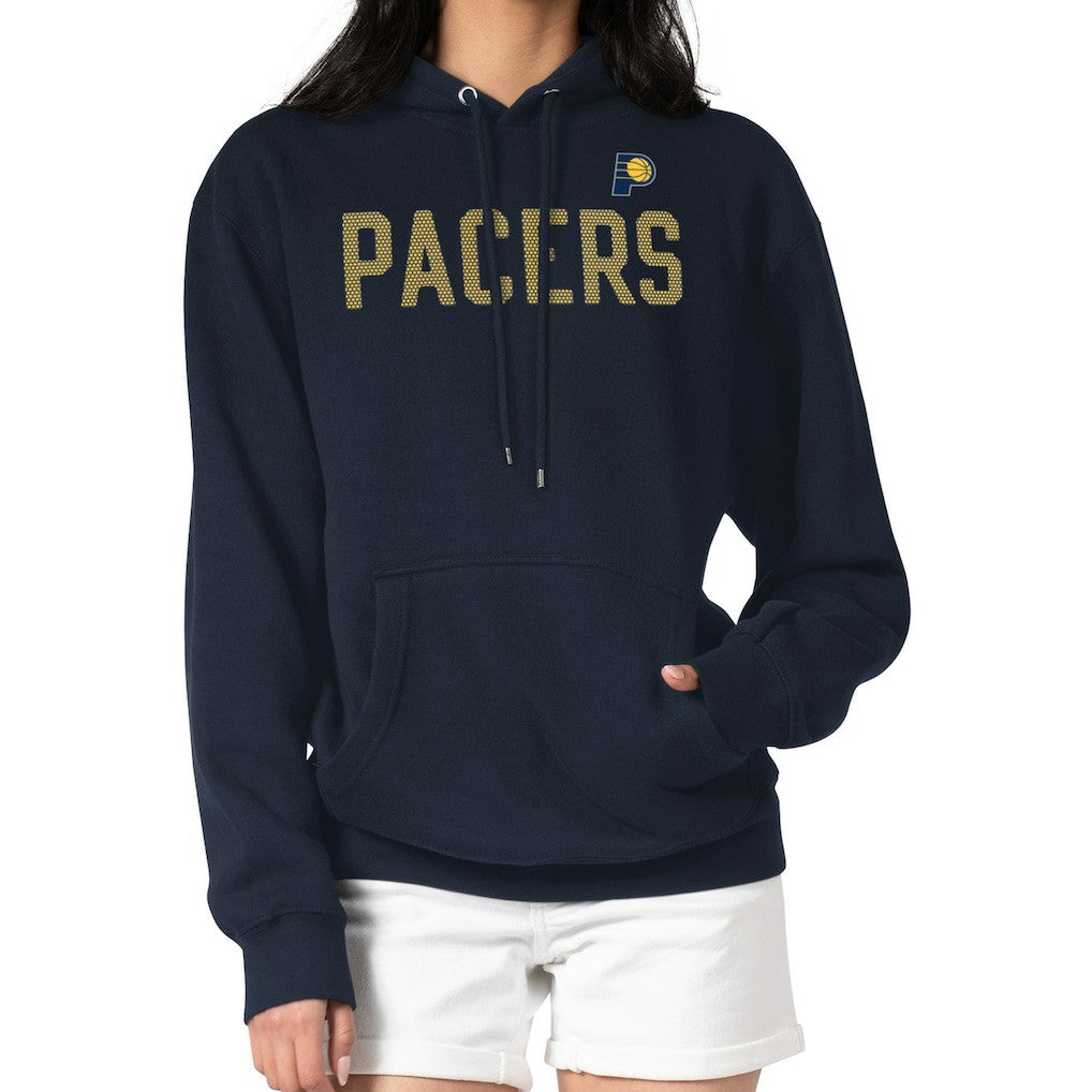 Navy Indiana Pacers G-III 4Her by Carl Banks Women's Dot Print Pullover Hoodie | NBA