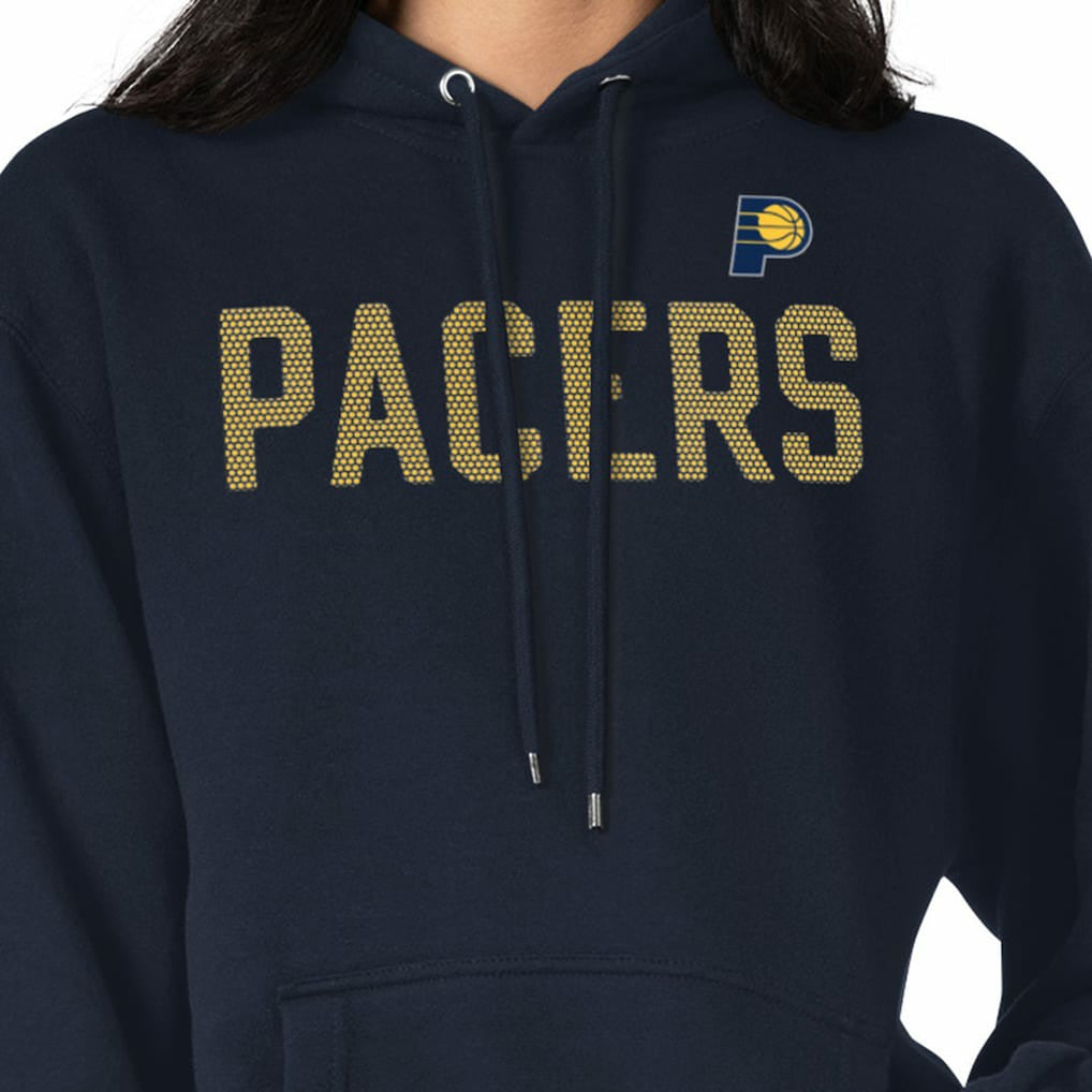 Navy Indiana Pacers G-III 4Her by Carl Banks Women's Dot Print Pullover Hoodie | NBA