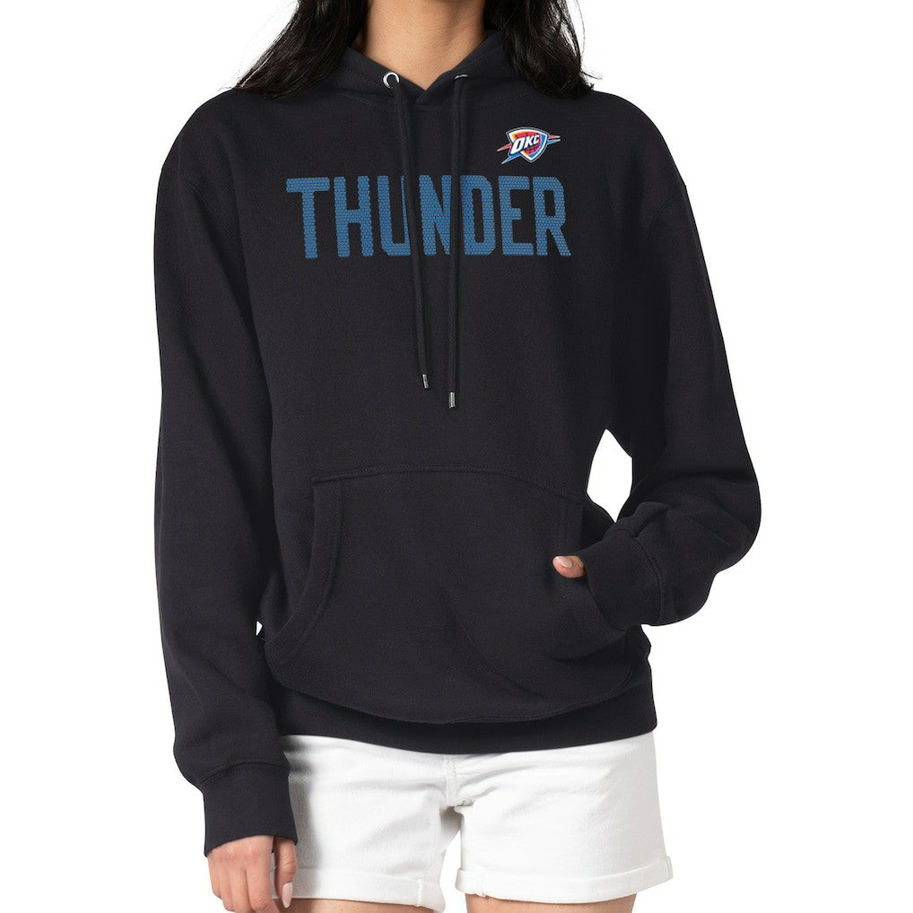 Black Oklahoma City Thunder G-III 4Her by Carl Banks Women's Dot Print Pullover Hoodie | NBA