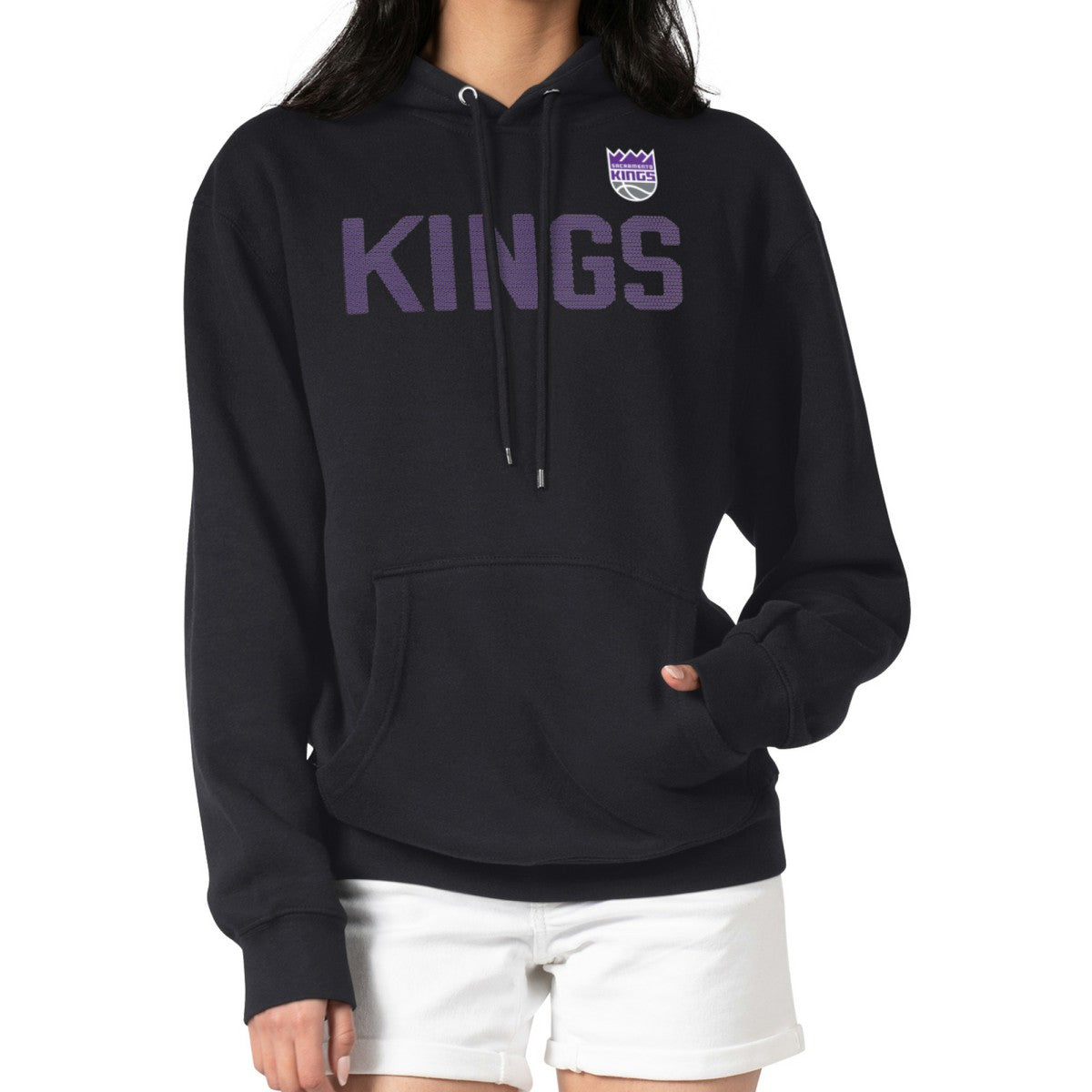 Black Sacramento Kings G-III 4Her by Carl Banks Women's Dot Print Pullover Hoodie | NBA