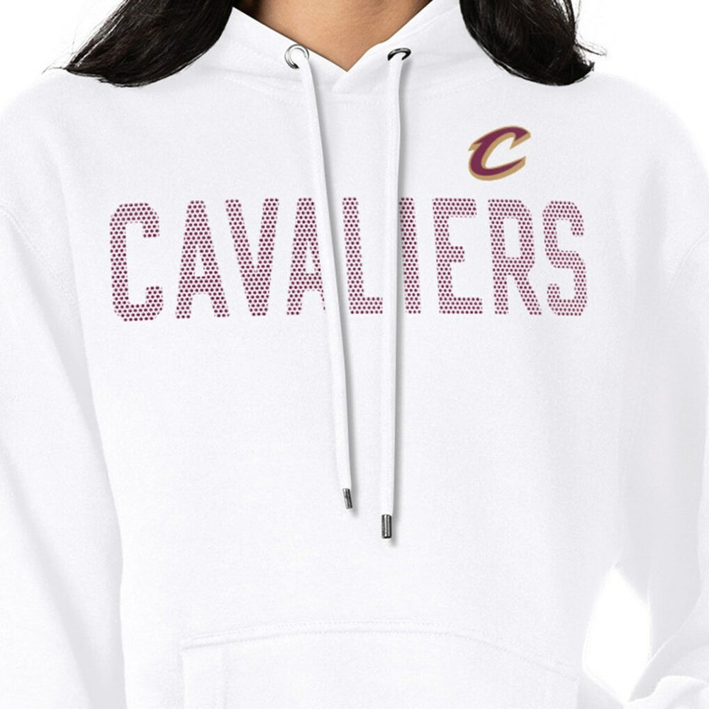 White Cleveland Cavaliers G-III 4Her by Carl Banks Women's Dot Print Pullover Hoodie sale | NBA