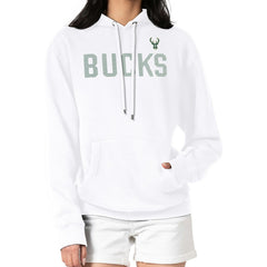 White Milwaukee Bucks G-III 4Her by Carl Banks Women's Dot Print Pullover Hoodie | NBA