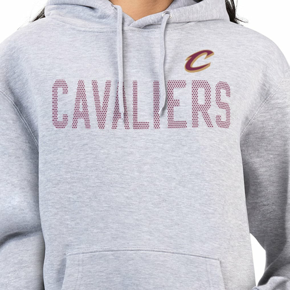 Heather Gray Cleveland Cavaliers G-III 4Her by Carl Banks Women's Dot Print Pullover Hoodie sale | NBA