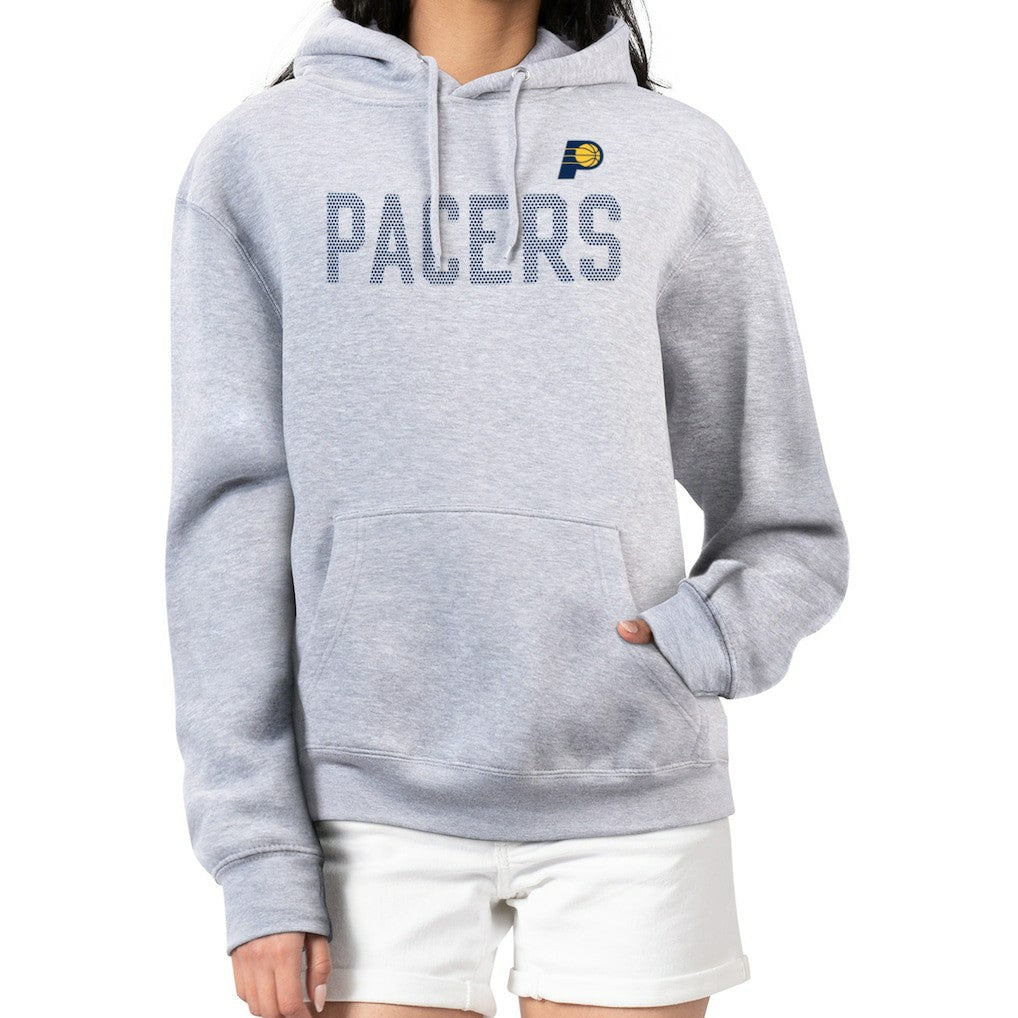 Heather Gray Indiana Pacers G-III 4Her by Carl Banks Women's Dot Print Pullover Hoodie | NBA