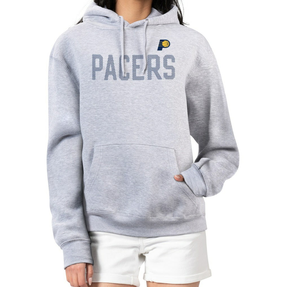 Heather Gray Indiana Pacers G-III 4Her by Carl Banks Women's Dot Print Pullover Hoodie | NBA