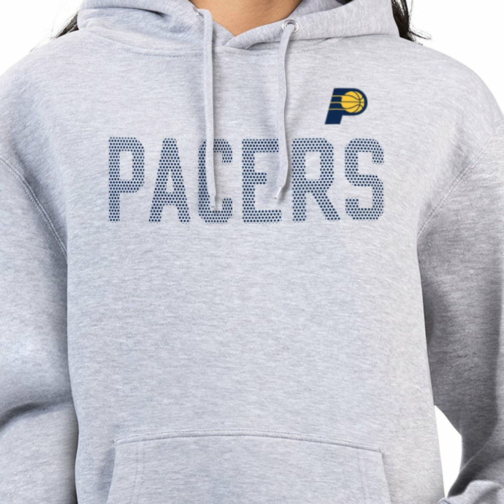 Heather Gray Indiana Pacers G-III 4Her by Carl Banks Women's Dot Print Pullover Hoodie | NBA