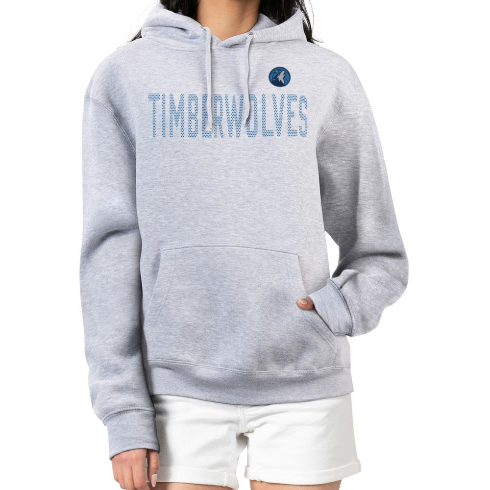 Heather Gray Minnesota Timberwolves G-III 4Her by Carl Banks Women's Dot Print Pullover Hoodie | NBA