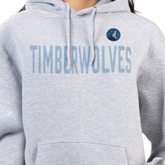 Heather Gray Minnesota Timberwolves G-III 4Her by Carl Banks Women's Dot Print Pullover Hoodie | NBA