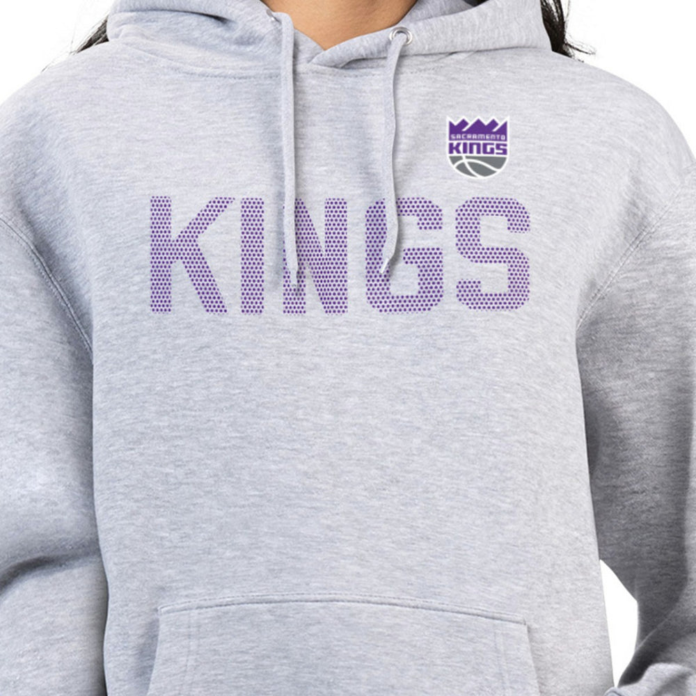 Heather Gray Sacramento Kings G-III 4Her by Carl Banks Women's Dot Print Pullover Hoodie | NBA